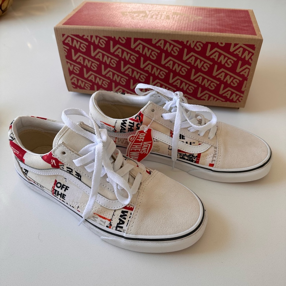 NEW Vans Old Skool Packing Tape Blncdblnc/True White WMNS sneakers - Picture 2 of 8